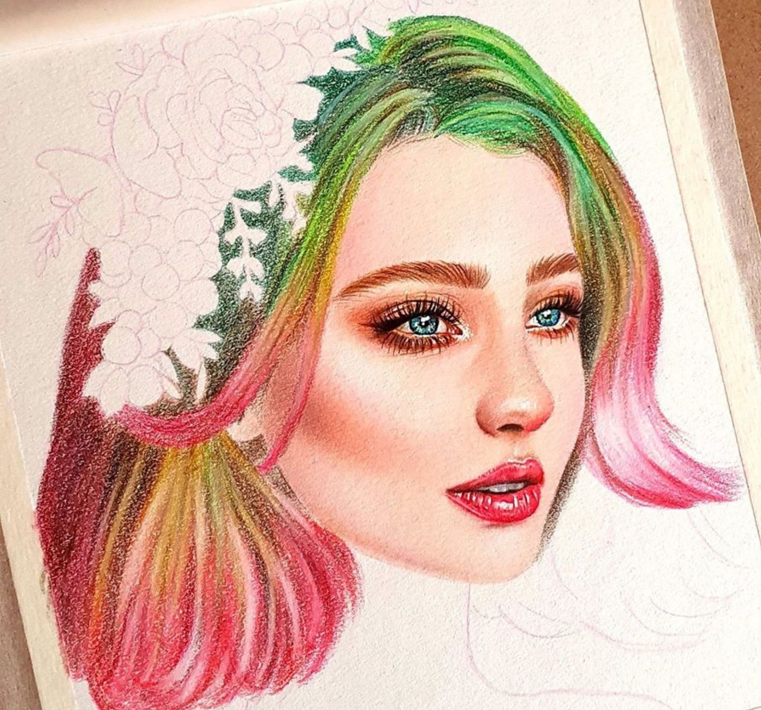 Beautiful Drawings with Colored Pencils on Trendy Art Ideas